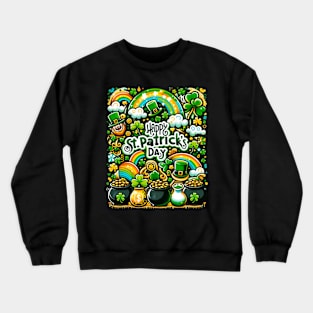 Leprechaun's Treasure Festive Design Crewneck Sweatshirt